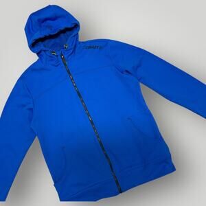 Craft Women’s XL Full Zip Hooded Jacket Blue Athletic Fleece Zip W08 Activewear